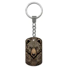 Брелок-жетон с изображением Медведь ZH-0010