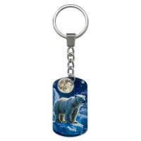 Брелок-жетон с изображением Белый медведь ZH-0028