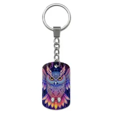 Брелок-жетон с изображением Сова ZH-0029