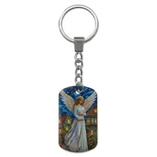 Брелок-жетон с изображением Ангел ZH-0031