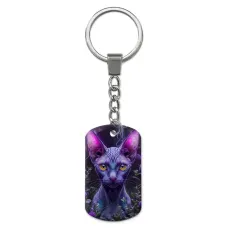 Брелок-жетон с изображением Кот сфинкс ZH-0033