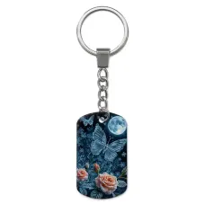 Брелок-жетон с изображением Бабочка полнолуние ZH-0034