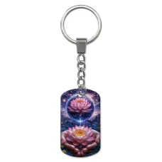 Брелок-жетон с изображением Лотос ZH-0045