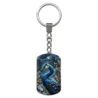 Брелок-жетон с изображением Павлин ZH-0048