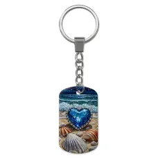 Брелок-жетон с изображением Сердце ZH-0050