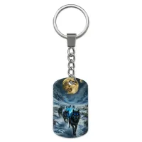 Брелок-жетон с изображением Волки ZH-0062