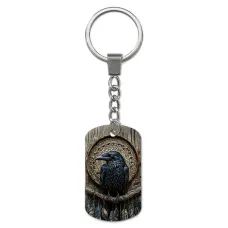 Брелок-жетон с изображением Ворон ловец снов ZH-0067