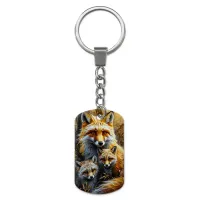 Брелок-жетон с изображением Лисы ZH-0081