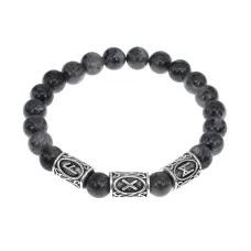 Браслет Помощь высших сил нат.камень Лабрадор 8мм BSR090