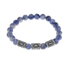 Браслет Остановка проблем нат.камень Содалит 8мм BSR094