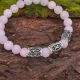 Браслет Приворотный оберег нат.камень Розовый кварц 8мм BSR097