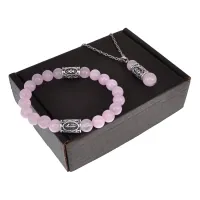 Набор рунический Женский амулет, Розовый кварц NAB-006-001