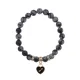 Браслет Знаки Зодиака Стрелец, нат.кам. Обсидиан 8мм BS-CR-0879