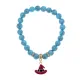Браслет Шляпа (магический дар) синт.кам. Бирюза 8мм BS-CR-0905