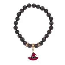 Браслет Шляпа (магический дар) нат.кам. Гранат 8мм BS-CR-0906