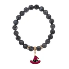 Браслет Шляпа (магический дар) нат.кам. Лабрадор 8мм BS-CR-0908