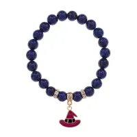 Браслет Шляпа (магический дар) нат.кам. Лазурит 8мм BS-CR-0910