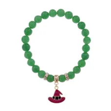 Браслет Шляпа (магический дар) нат.кам. Нефрит 8мм BS-CR-0913