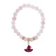 Браслет Шляпа (магический дар) нат.кам. Розовый кварц 8мм BS-CR-0915