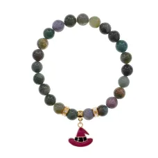 Браслет Шляпа (магический дар) нат.кам. Яшма 8мм BS-CR-0925