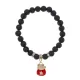 Браслет Манеки-Неко (защита дома) нат.кам. Лава 8мм BS-CR-0999