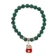 Браслет Манеки-Неко (защита дома) синт.кам. Малахит 8мм BS-CR-1002