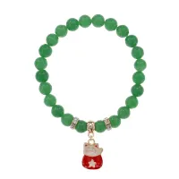 Браслет Манеки-Неко (защита дома) нат.кам. Нефрит 8мм BS-CR-1003