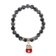 Браслет Манеки-Неко (защита дома) нат.кам. Обсидиан 8мм BS-CR-1004