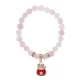 Браслет Манеки-Неко (защита дома) нат.кам. Розовый кварц 8мм BS-CR-1005