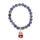Браслет Манеки-Неко (защита дома) нат.кам. Содалит 8мм BS-CR-1008