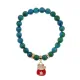 Браслет Манеки-Неко (защита дома) синт.кам. Хризоколла 8мм BS-CR-1011
