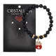 Браслет Манеки-Неко (защита дома) нат.кам. Черный агат 8мм BS-CR-1013