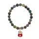 Браслет Манеки-Неко (защита дома) нат.кам. Яшма 8мм BS-CR-1015