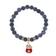 Браслет Манеки-Неко (защита дома) нат.кам. синий Африк. агат 8мм BS-CR-1017