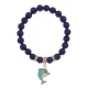 Браслет Дельфин (добро, независимость, защита) нат.кам. Лазурит 8мм BS-CR-1030