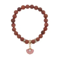 Браслет Жемчужина (богатство, здоровье, счастье) синт.кам. Корич. авантюрин 8мм BS-CR-1051