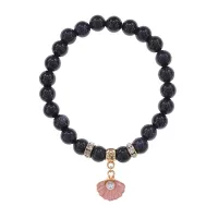 Браслет Жемчужина (богатство, здоровье, счастье) синт.кам. Синий авантюрин 8мм BS-CR-1052