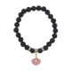 Браслет Жемчужина (богатство, здоровье, счастье) нат.кам. Лава 8мм BS-CR-1059
