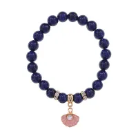 Браслет Жемчужина (богатство, здоровье, счастье) нат.кам. Лазурит 8мм BS-CR-1060