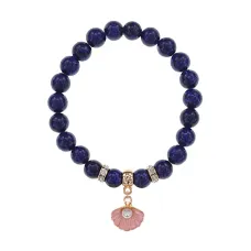 Браслет Жемчужина (богатство, здоровье, счастье) нат.кам. Лазурит 8мм BS-CR-1060