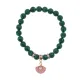 Браслет Жемчужина (богатство, здоровье, счастье) синт.кам. Малахит 8мм BS-CR-1062