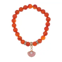 Браслет Жемчужина (богатство, здоровье, счастье) нат.кам. Сердолик 8мм BS-CR-1067