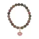 Браслет Жемчужина (богатство, здоровье, счастье) нат.кам. Унакит 8мм BS-CR-1070