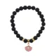 Браслет Жемчужина (богатство, здоровье, счастье) синт.кам. Шунгит 8мм BS-CR-1074
