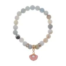 Браслет Жемчужина (богатство, здоровье, счастье) нат.кам. Амазонит 8мм BS-CR-1076