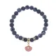 Браслет Жемчужина (богатство, здоровье, счастье) нат.кам. синий Африк. агат 8мм BS-CR-1077