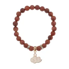 Браслет Облако (духовность, плодородие) синт.кам. Корич. авантюрин 8мм BS-CR-1141