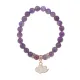 Браслет Облако (духовность, плодородие) нат.кам. Аметист 8мм BS-CR-1143