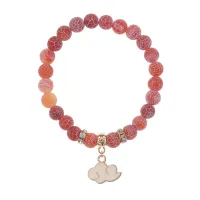 Браслет Облако (духовность, плодородие) нат.кам. Африканский агат 8мм BS-CR-1144