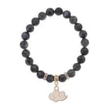 Браслет Облако (духовность, плодородие) нат.кам. Лабрадор 8мм BS-CR-1148